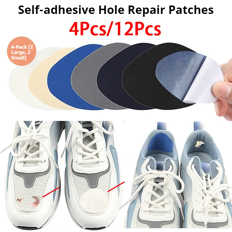 Sneaker Care For Canvas Fabrics - Self‑Adhesive Shoe Repair Patches Sneakers Hole