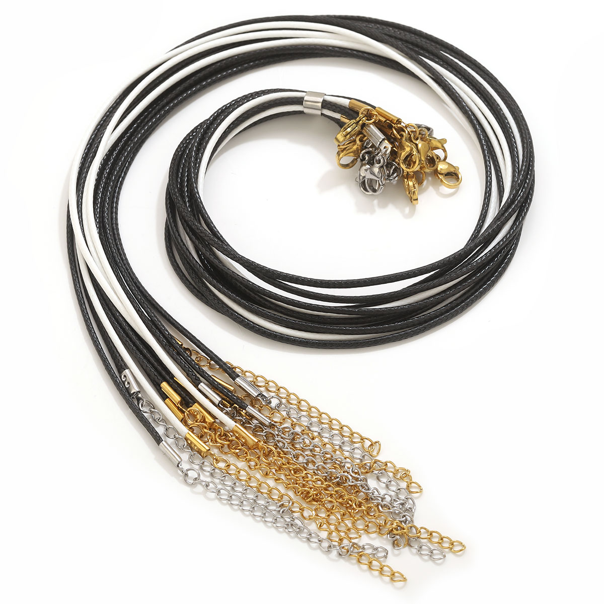 5pcs Leather Cord Necklace Wit - Patent Leather Shine review and price