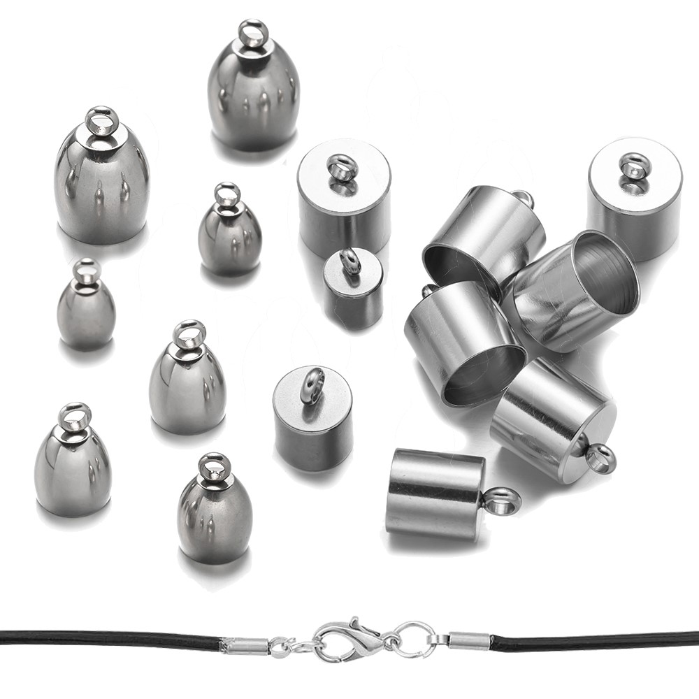 20pcs Tube End Caps Stainless  - Patent Leather Shine review and price