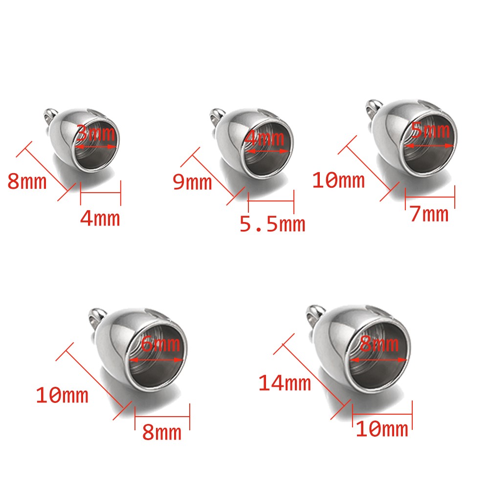 20pcs Tube End Caps Stainless  - Patent Leather Shine review and price