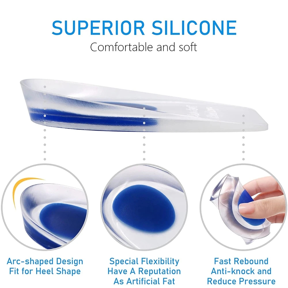 1 Pair EU40-44 gel insole sili - Heel Liner Grip review and price