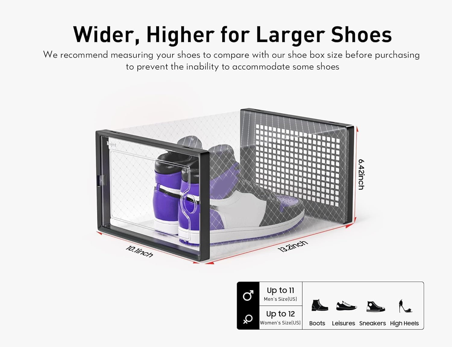 12 Pack Clear Plastic Shoe Sto - Shoe Box Display review and price