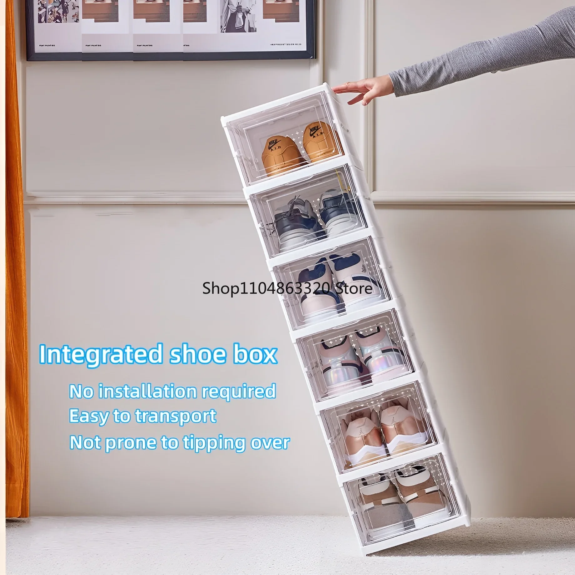 6 Layers Shoes Box Foldable Tr - Shoe Box Display review and price