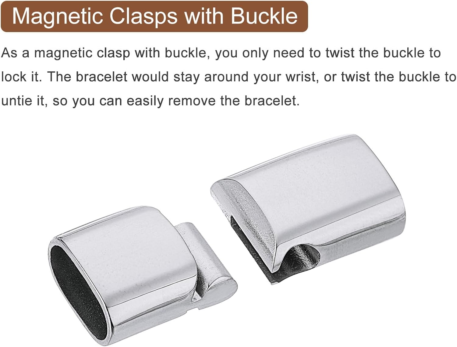 Stainless Steel Magnetic Clasp - Patent Leather Shine review and price