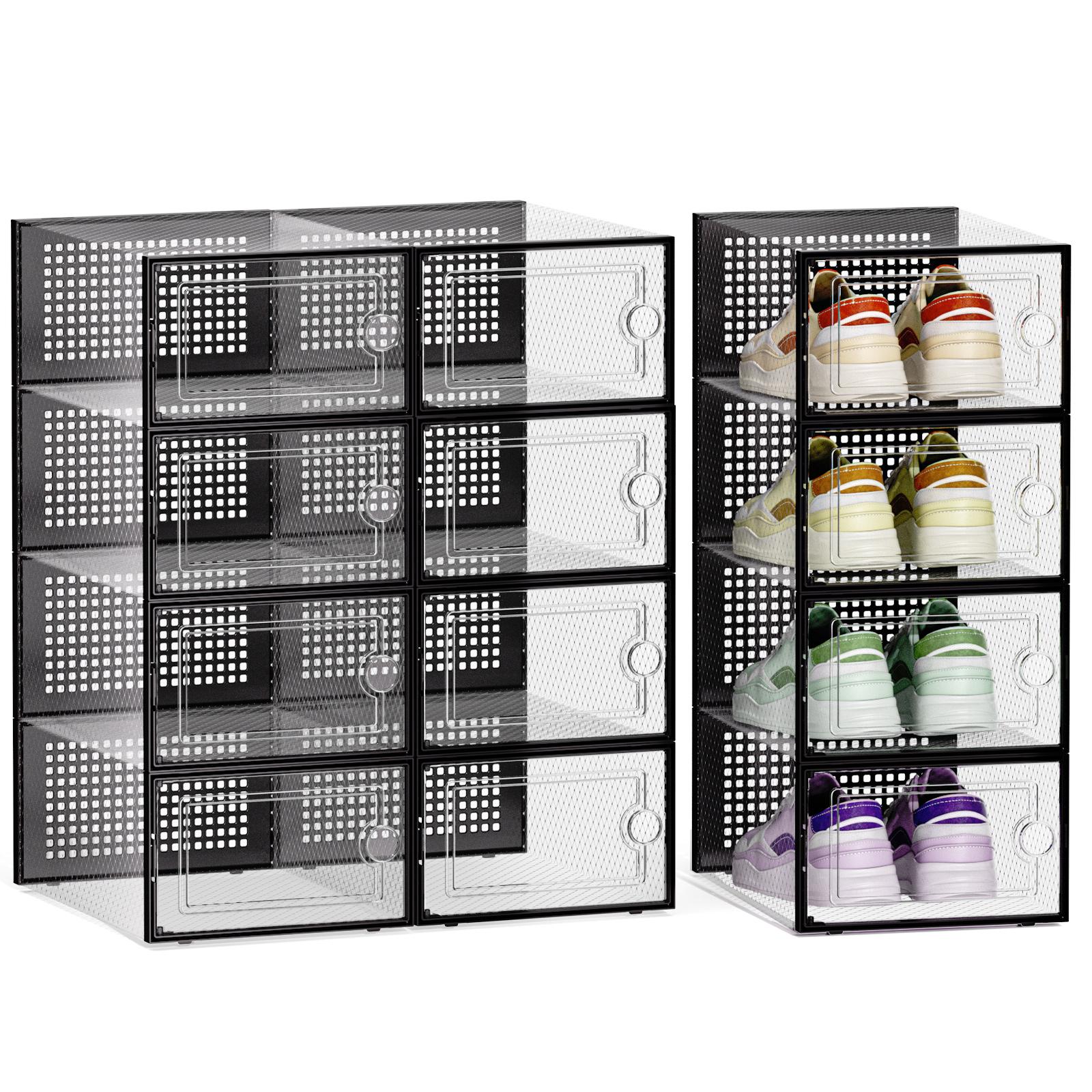 12/24 Pcs Thick Clear Shoe Box - Shoe Box Display review and price