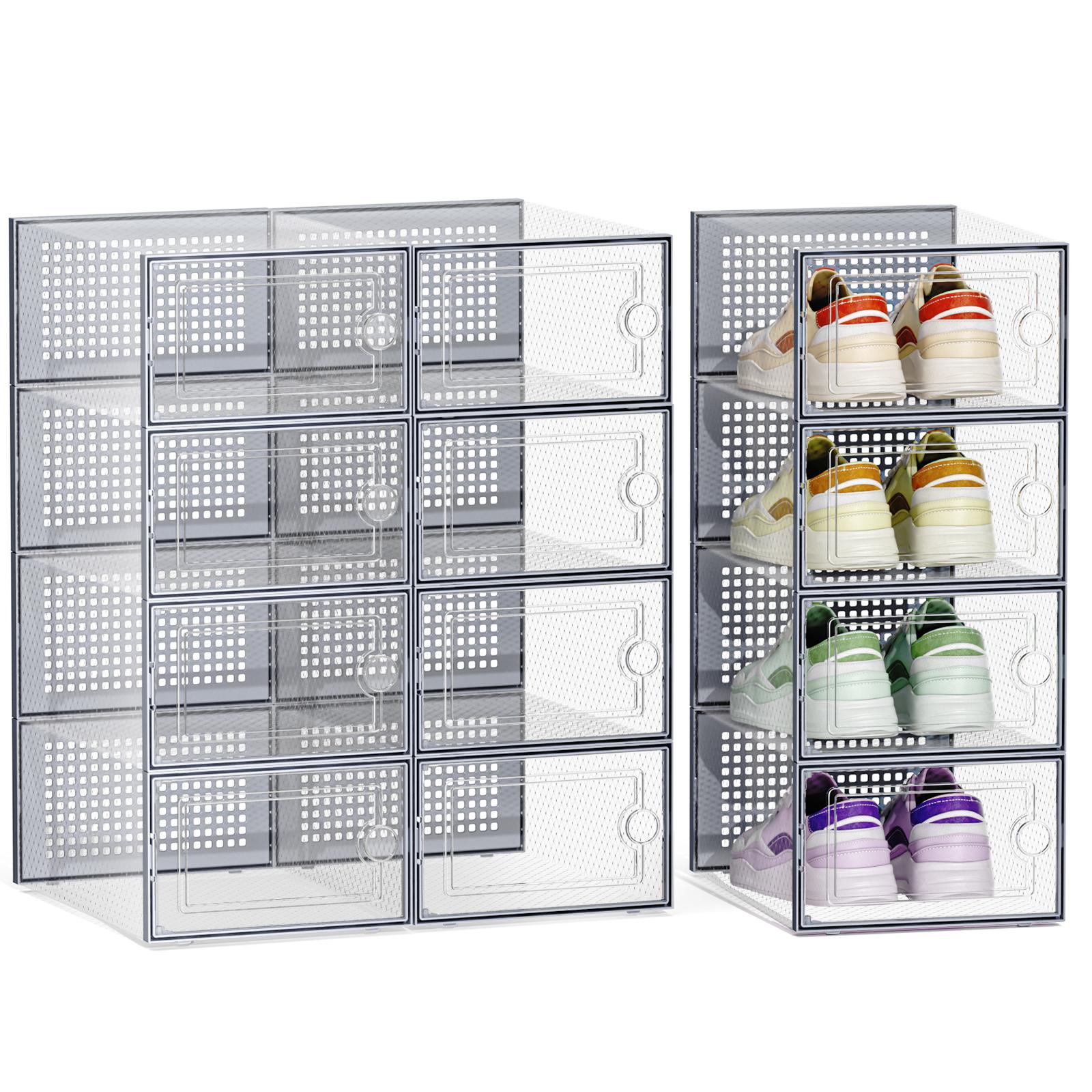 12/24 Pcs Thick Clear Shoe Box - Shoe Box Display review and price