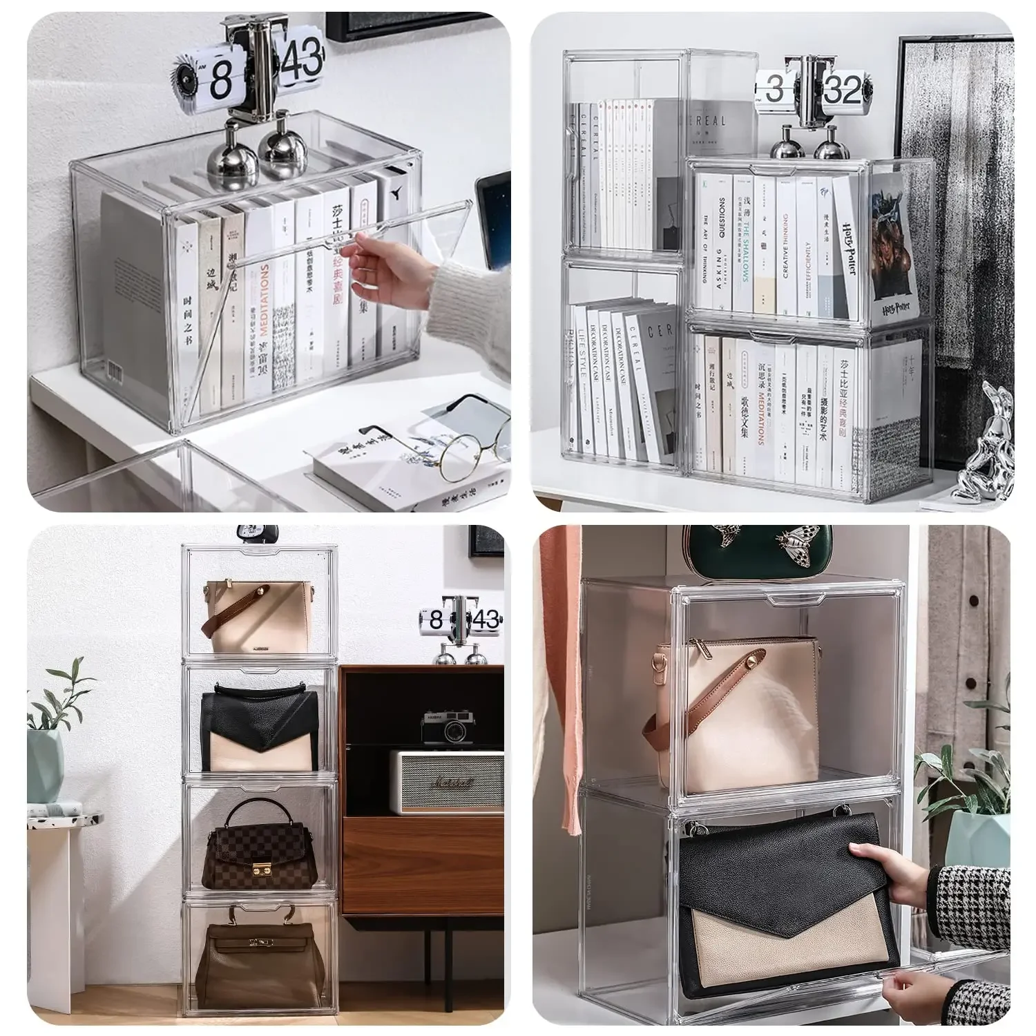 Transparent Storage Box Organi - Shoe Box Display review and price